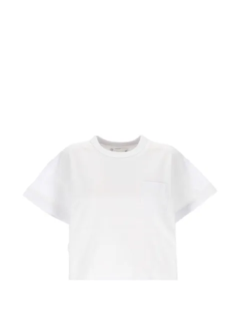sacai cotton T-shirt White SCW356
