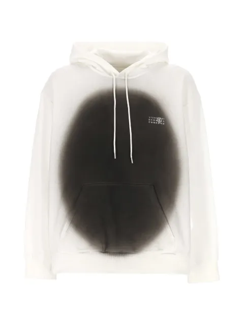 MM6 Maison Margiela logo-detail hoodie White SH0GU0039M25013