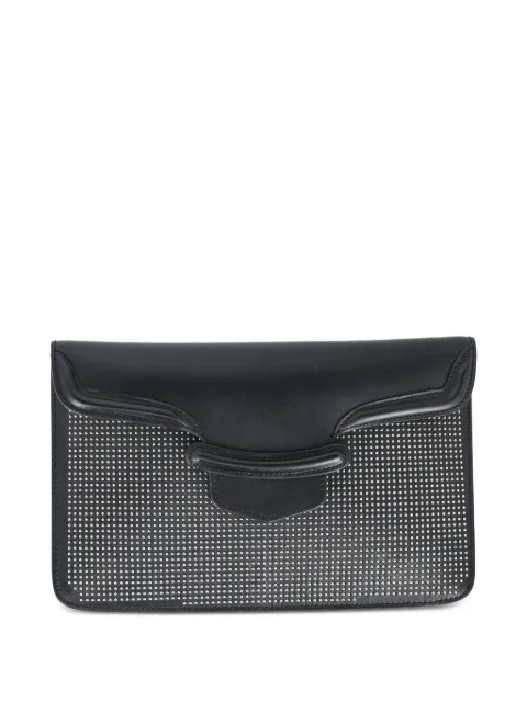 Alexander McQueen Pre-Owned Heroine studded leather clutch bag Black NAPPUGBBA663907W