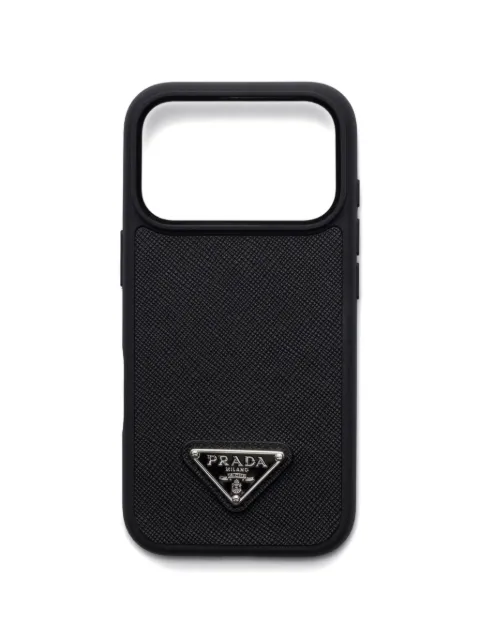 Prada leather phone case Black 1ZH221QHH