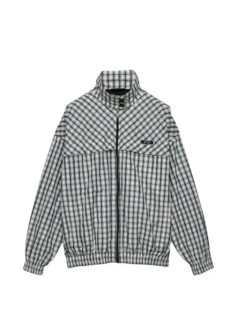 Prada checked collar blouson jacket Neutrals 292358SOOO188O