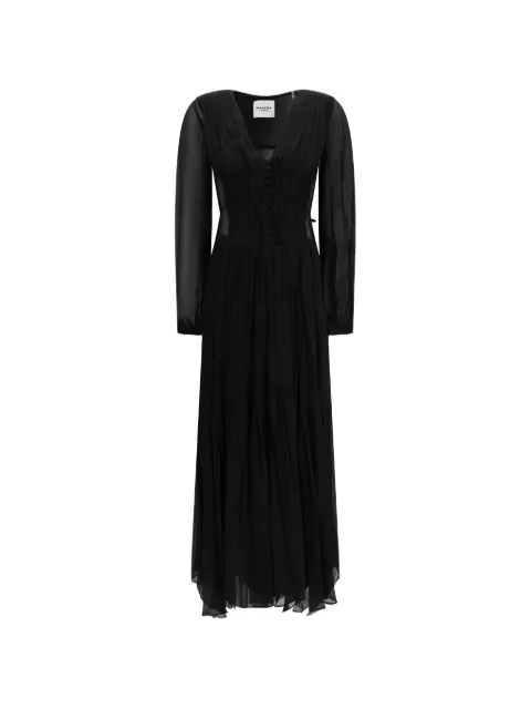 MARANT ÉTOILE Briane V-neck maxi dress Black RO0798FBD1J08E
