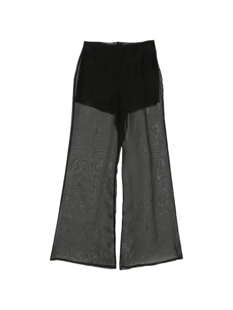 Isabel Sanchis sheer-panel trousers Black 46BARGO