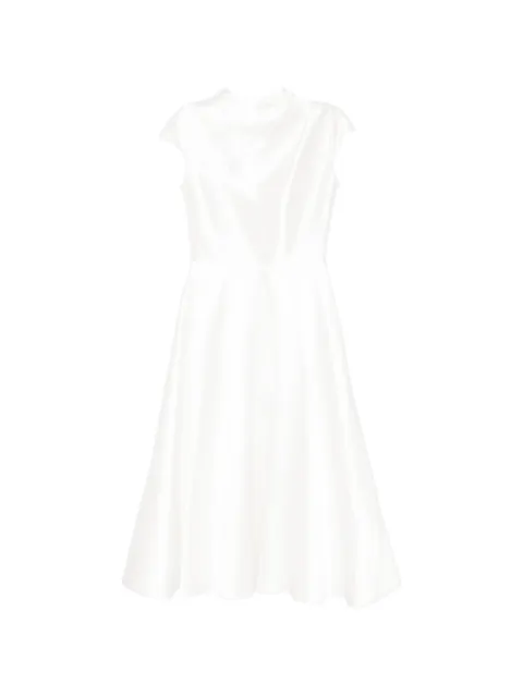 Isabel Sanchis cap-sleeves midi dress White HATO1066