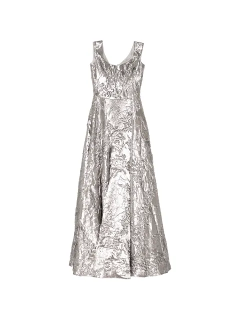 Isabel Sanchis Kanjaa maxi dress Silver KANJ1066