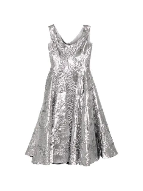 Isabel Sanchis all-over floral print dress Silver KANJ1066MIDI