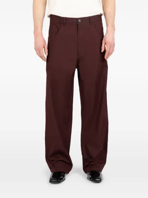 Société Anonyme belt-loops trousers Red CPHSA18M98CN100