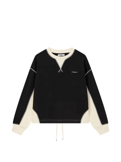 TOMBOY logo-patch sweatshirt Black 9106122105