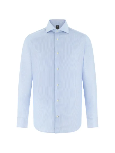 Boggi Milano striped windsor-collar shirt Blue BO26P058801