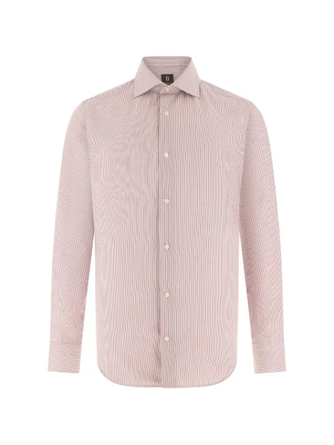 Boggi Milano striped windsor-collar shirt Red BO26P058602