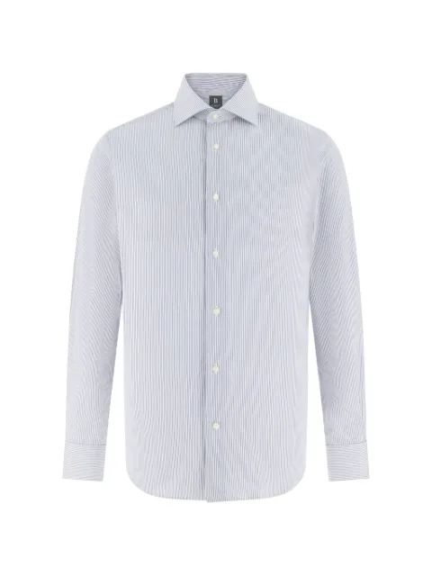 Boggi Milano windsor-collar striped shirt Blue BO26P058101