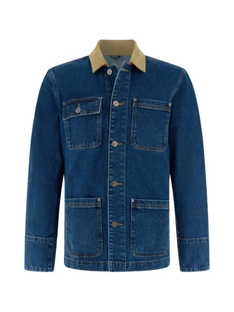 Boggi Milano shacket in cotton denim Blue BO26P086301