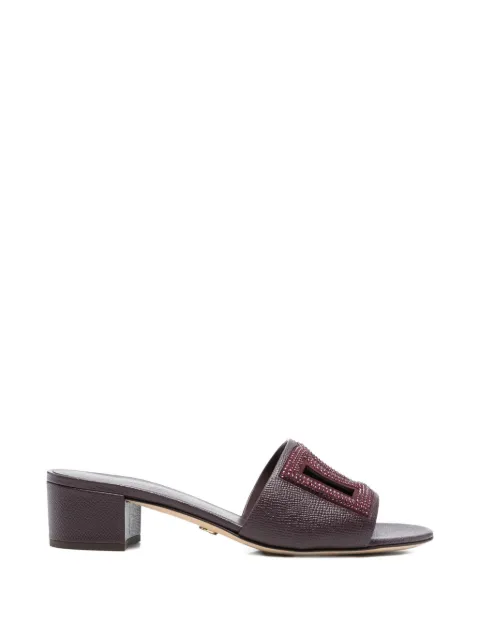 Dolce & Gabbana logo-strass sandals Purple CR1938A0217
