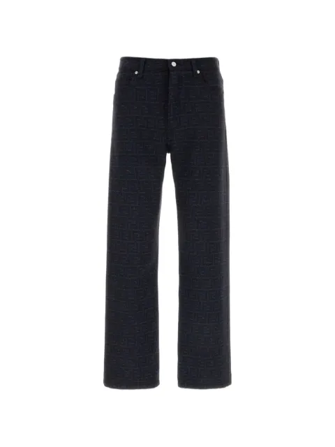 FENDI FF-motif jeans Black FLP302AVY8