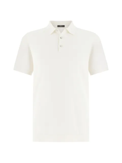 Boggi Milano button polo shirt Neutrals BO26P073202