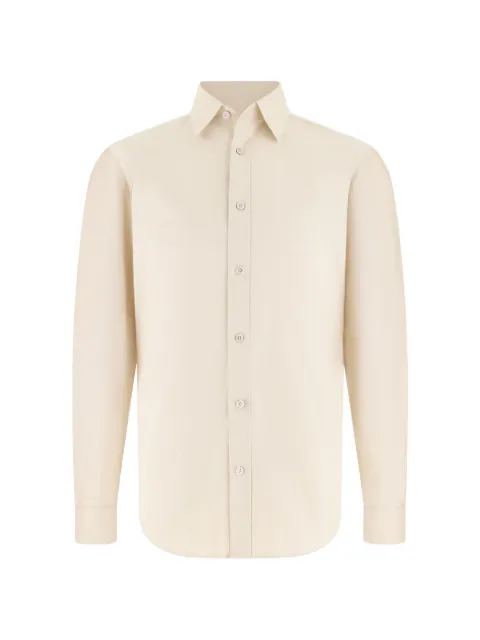 Boggi Milano regular fit oxford cotton shirt Neutrals BO26P071203