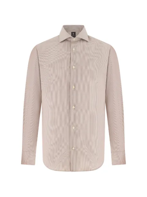 Boggi Milano striped windsor-collar shirt Neutrals BO26P058802