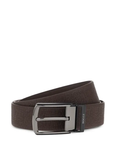 Boggi Milano reversible leather belt Brown BO26P071602