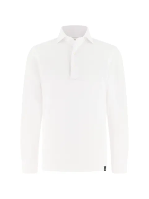 Boggi Milano buttoned jersey polo shirt White BO26P051903