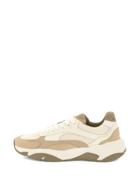 Boggi Milano Storm trainers in leather and technical fabric Neutrals BO26P036701