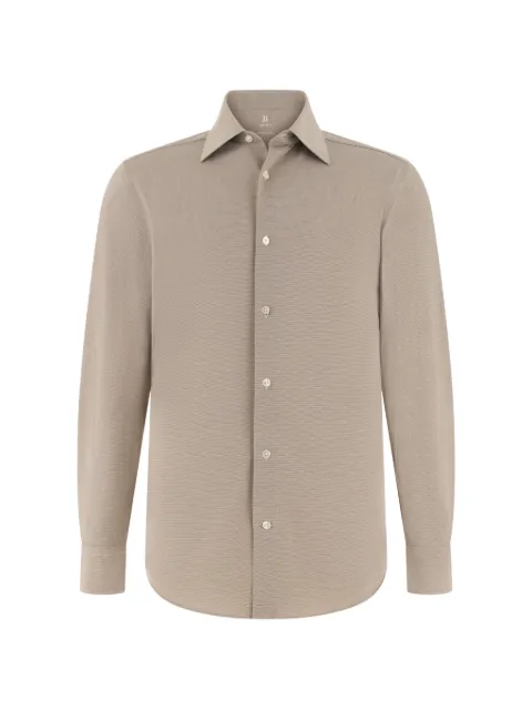 Boggi Milano regular fit japanese jersey polo shirt Neutrals BO26P019305