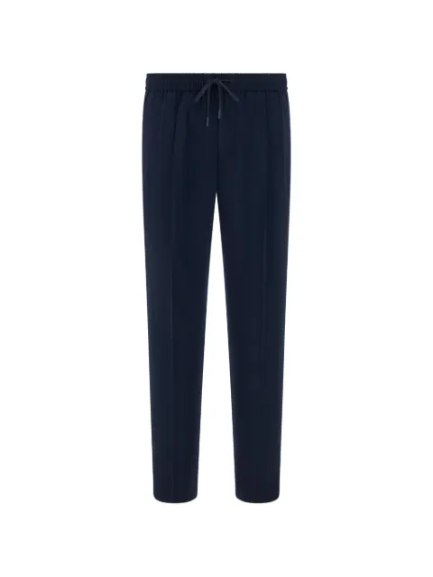 Boggi Milano City pants in stretch wool seersucker Blue BO26P004301