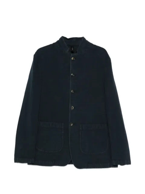 Kiton button patch pocket jacket Blue UW2331BV0831H02000