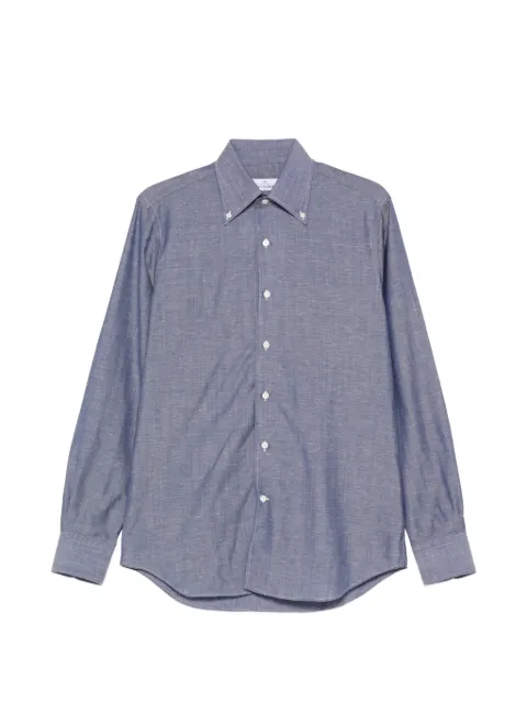 Alessandro Gherardi button collar shirt Blue DOUBLEBD7668622