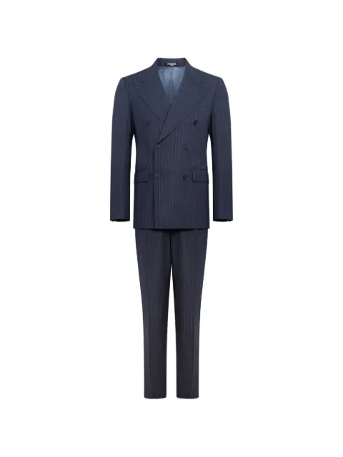 FRANZESE COLLECTION pinstripe double-breasted suit Blue FR410A