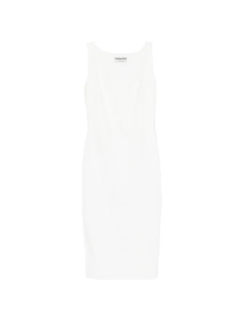 CHIARA BONI La Petite Robe Gilia square-neck midi dress White ABCGILIABS