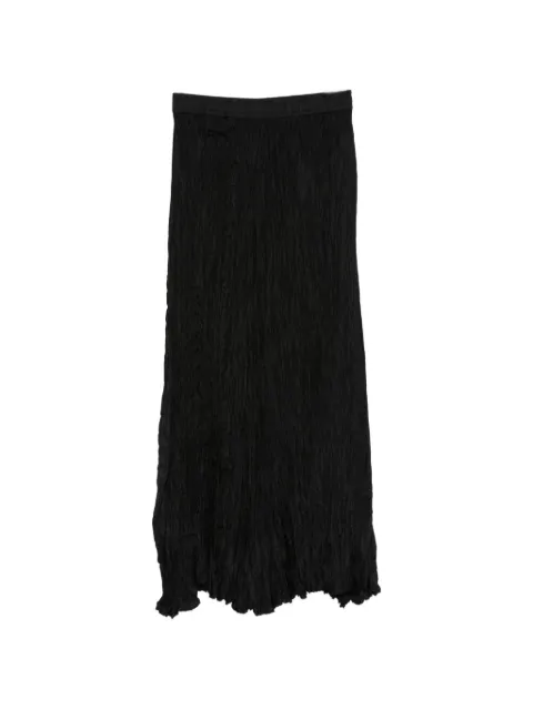 P.A.R.O.S.H. elasticated-waistband maxi skirt Black D621659