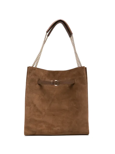 Orciani Venus Peach buckle shoulder bag Brown B02216PEACOCOA