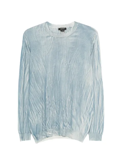 Avant Toi textured knitwear Blue 226SU3200CSFVFV00747