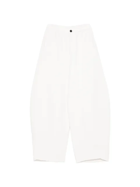 sacai button-fastening high-waisted trousers Neutrals 2608334