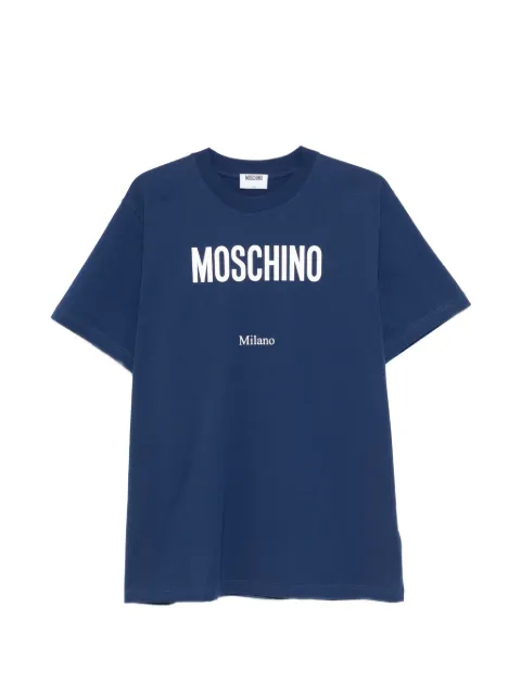 Moschino logo T-shirt Blue V07130241