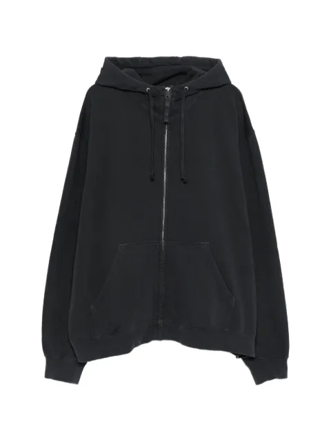 Maison Margiela zip-up hoodie Black S50HG0052M25017