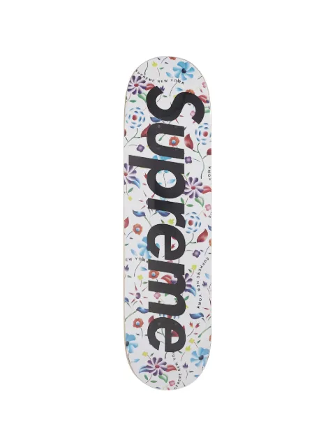 Supreme floral-print skateboard White SUPAFSDWHT01
