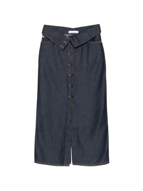 IRO buttoned midi skirt Blue WP31ROSIANE