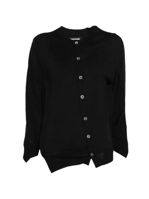 Junya Watanabe button asymmetric cardigan Black JQN002