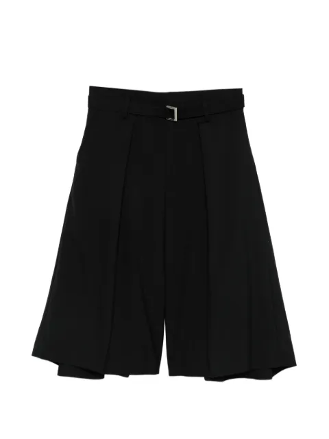 sacai belted tailored shorts Black 2603967M