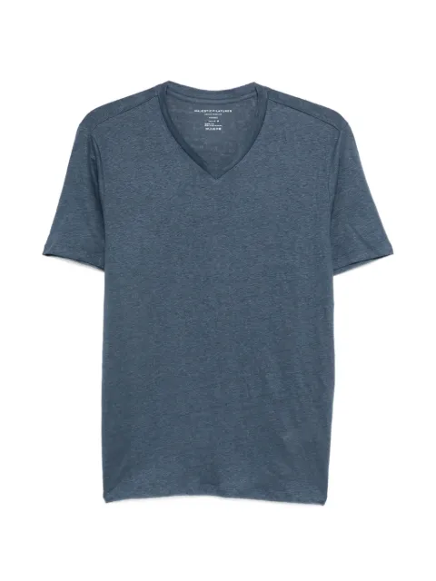 Majestic Filatures V-neck short-sleeve T-shirt Blue S26M011HTS3211121