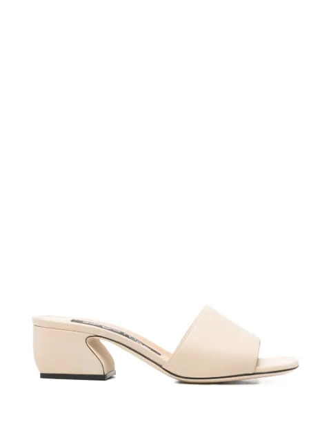 Sergio Rossi sculpted-heel sandals Neutrals B12080MNAN079180110