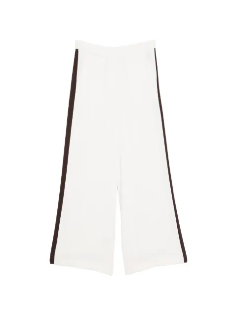 P.A.R.O.S.H. stripe-detail palazzo pants White D233004B802