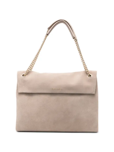 Orciani suede chain-link shoulder bag Neutrals B02212PEA