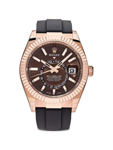 Rolex 2024 Sky-Dweller fluted bezel 42mm watch Black 336235