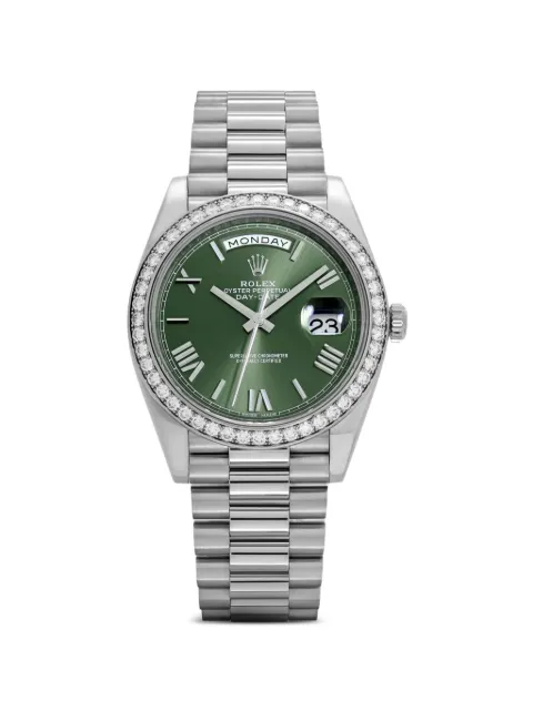 Rolex 2021 DayDate date window 40mm watch Silver 228349RBR