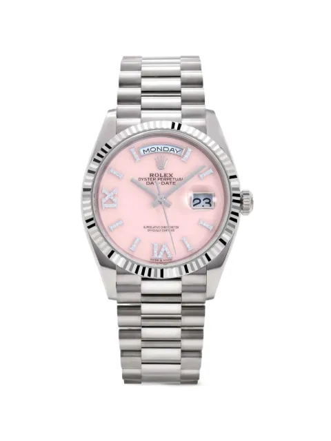 Rolex 2025 Day-Date roman numeral 36mm watch Pink 128239