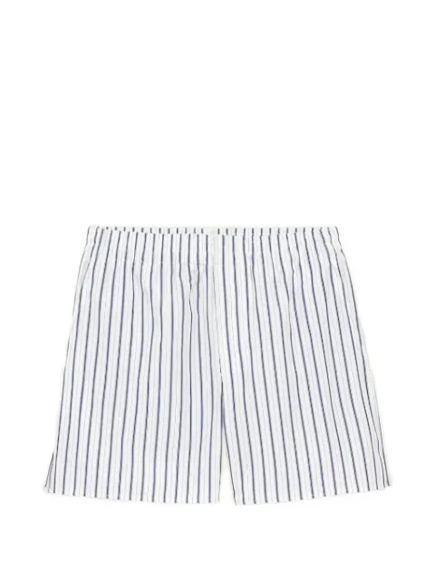 AMI Paris elasticated striped shorts White E26USO806CO0220