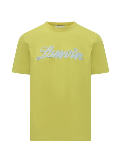 Lanvin logo-detail T-shirt Yellow RMTS0012J308P26
