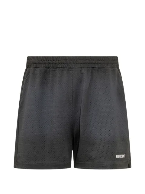 Represent logo-detail shorts Black MLM100492